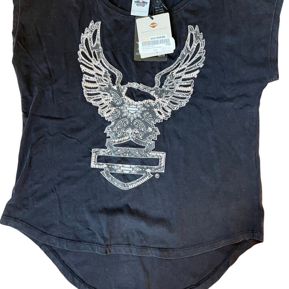 HARLEY DAVIDSON women’s L sleeveless T-shirt. NWT